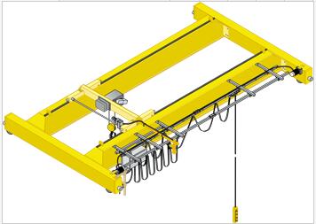 Electric hoist double girder crane
