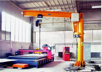 Electric slewing jib crane