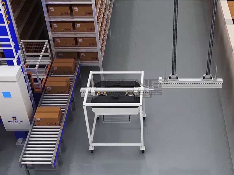 智能立库空中穿梭车轮